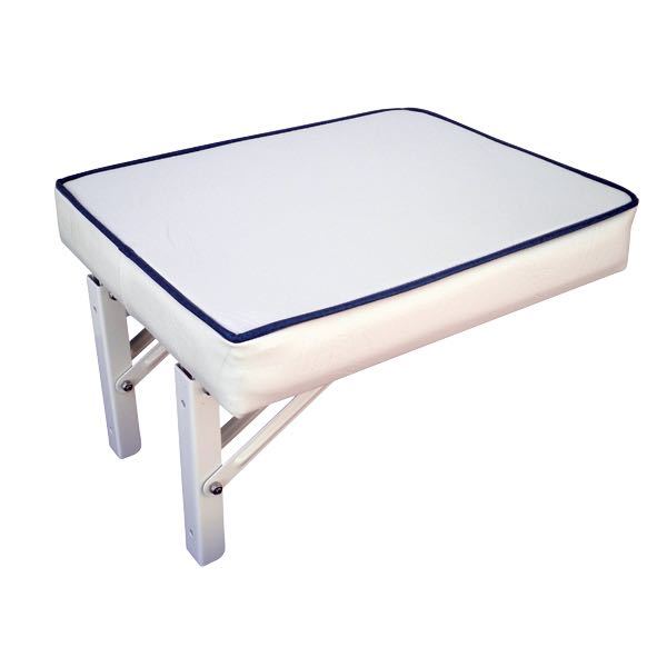 Springfield, Fällbar sits med fällbart beslag, Vit, 34 x 43 cm