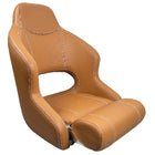 ESM H52 deluxe sport flip up stol i cognac farve set forfra