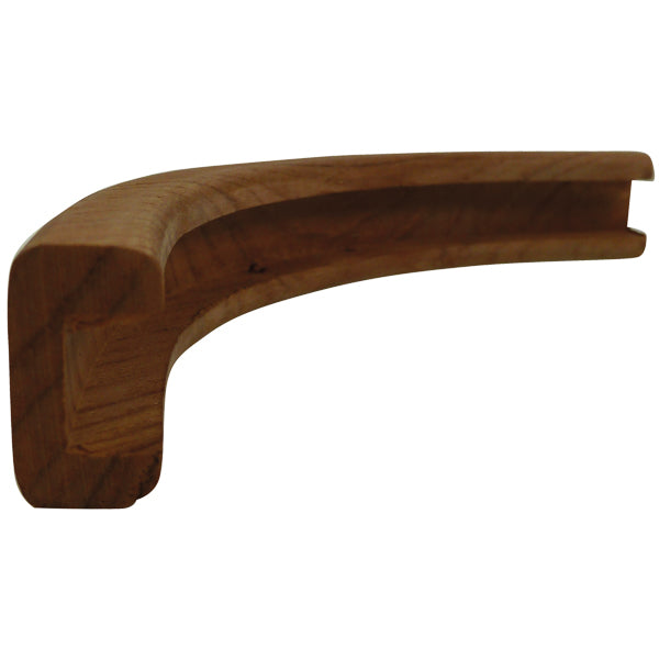 Roca, utvändig U-list teak 100/90º, spår 16mm