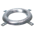BAC Bera ringanode 250/150mm zink set forfra med synlige monteringshuller