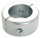 Tecnoseal zink gori ringanode set forfra, klar til montering på båd.