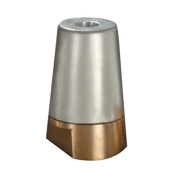 Tecnoseal, mutter i zink, 36 mm gänga, 50 mm diameter, konisk mässing