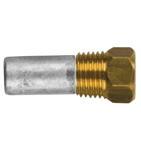 Tecnoseal, komplett zinkmutter 10x18, 1/4" BSPT, lämplig för Lombardini-motorer