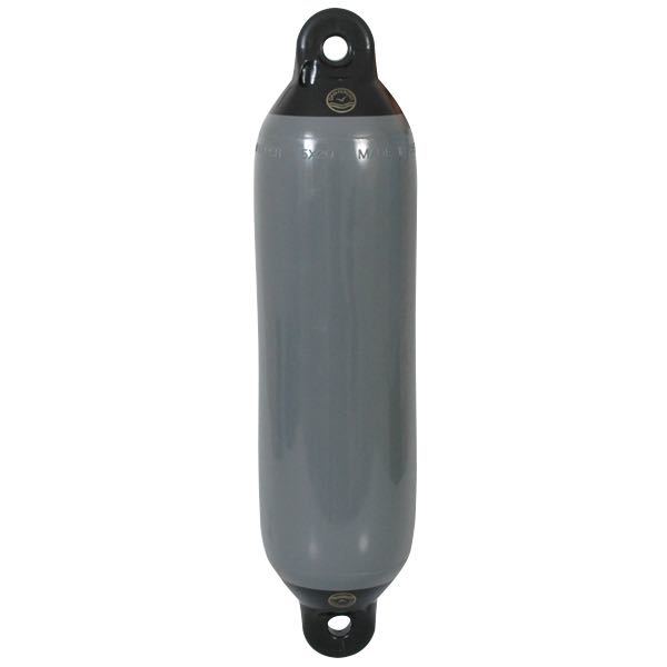 Dan-Fender, Yacht Fender Grey/Black Top, 5 x 20", 540 mm, Ø 125 mm