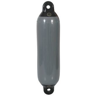 Dan-Fender, Yacht Fender Grey/Black Top, 6x23", 645 mm, Ø 150 mm