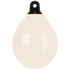 Dan-Fender Jordbær B40 i hvid, set forfra med rund form og diameter Ø330mm
