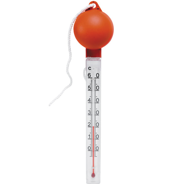 SeaTec, badtermometer i plast med flytande orange boll, 30 cm