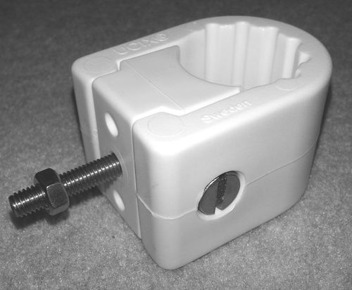 SeaTec, Pulpitfäste UCIX-M, Vit, M5x30, Passar 25 mm rör