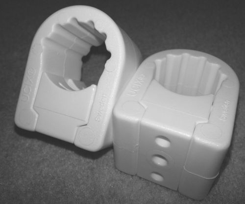 SeaTec, Pulpitkonsol Dubbelkonsol, Vit, 2 st, 25 mm rör