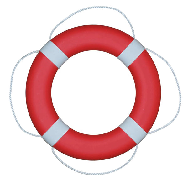 SeaTec, Livboj FP380, Röd med vita manschetter, Utan kastlina, 2,1 kg, Ø 610 mm