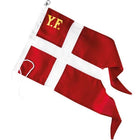 SeaTec yachtflag syet i 170 g/m² stof, 41x80 cm, prydet med marinefarver.