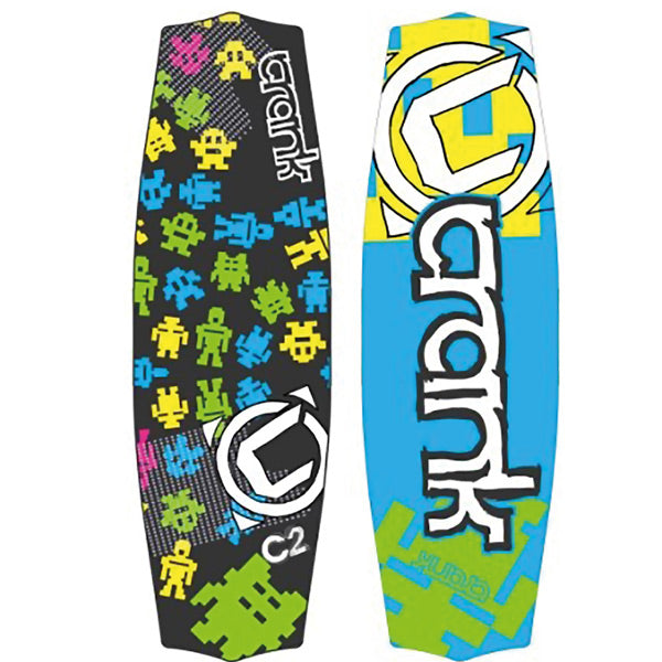 SeaTec wakeboard junior model Crank i farverig design, set fra siden