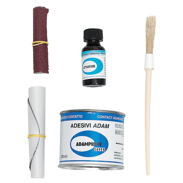 SeaTec, Reparationssats för gummi/hypalon, 125 ml, inkl. lim, rengöringsmedel och härdare