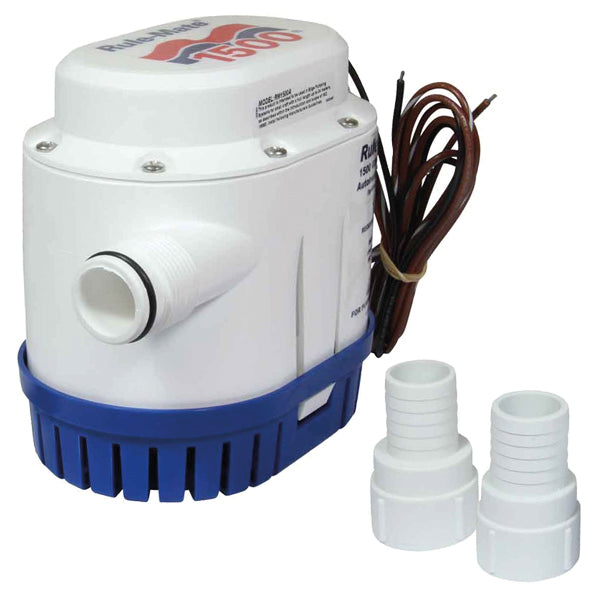 Regel, automatisk pump 1500 GPH, 5678 l/h, 12V, 4,8A, miljövänlig teknik