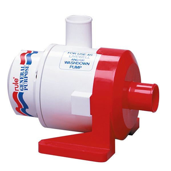 Rule, Universalpump 3800 GPH, 12V, 240L/min, 15,5A, 38mm slang