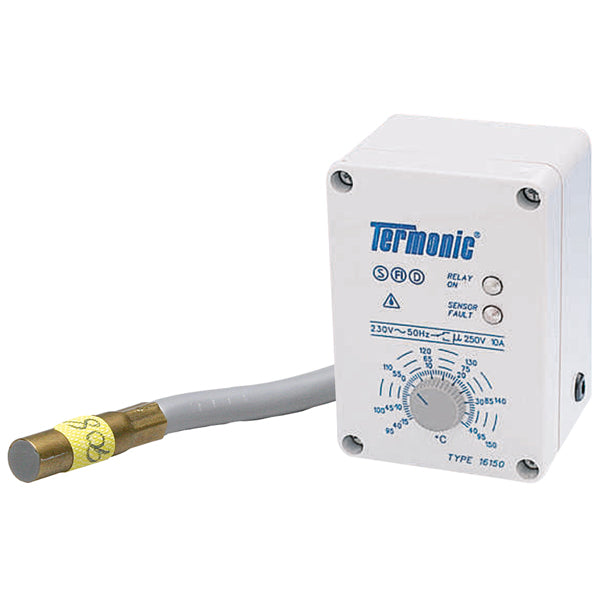 Kasco, termostat och givare, -15/+95°C, IP54/IP65, 3 m kabel