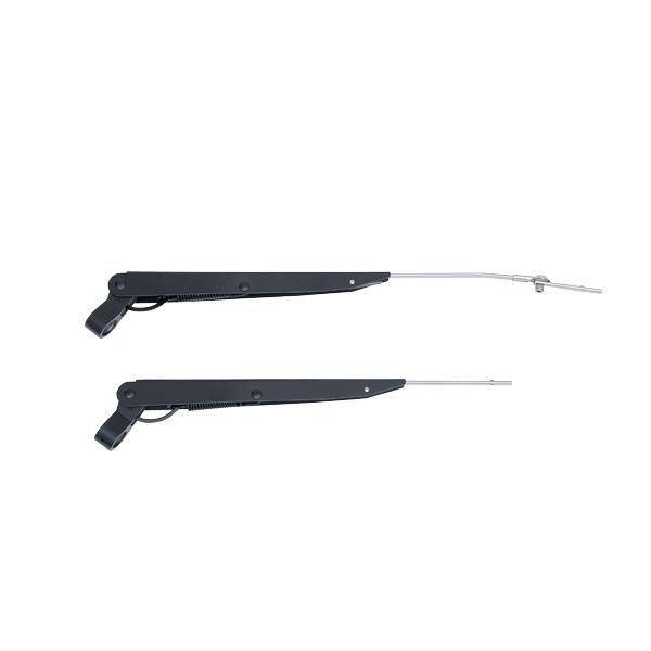 TMC, Justerbar torkararm, rostfritt stål, längd 285-380 mm, axel Ø: 13,7 mm, svart