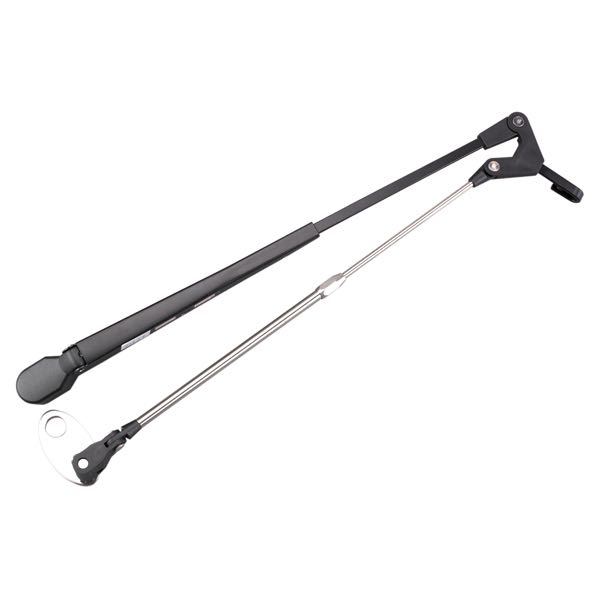 SeaTec, parallell avstrykararm, justerbar längd 304-457 mm, axel Ø: 13,7 mm, rostfritt stål, svart