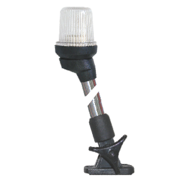 Lalizas, hopfällbar 360º-lykta, vit, 64 cm, ABS-plast, rör av rostfritt stål