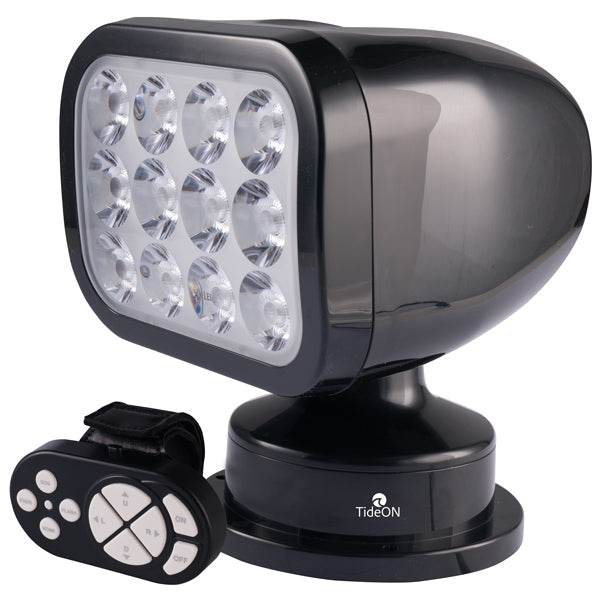 TideOn LED Söklampa svart med trådlös fjärrkontroll