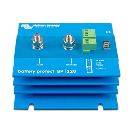 Victron Batteri Protect set fra siden, klar til installation.