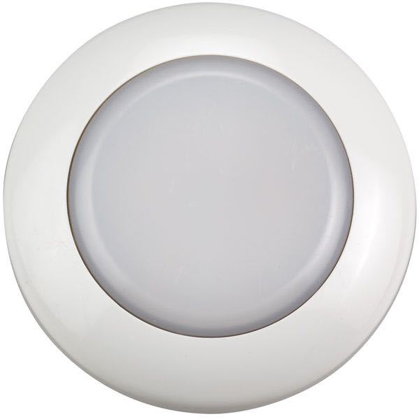 SeaTec, LED-taklampa, 6 x 0,5 W, 12 V, Ø 72,2 mm, H15,7 mm, vit plast