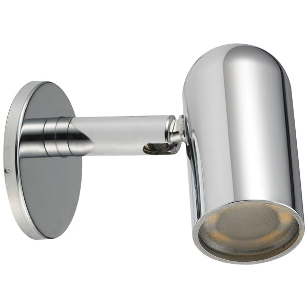 SeaTec, Mini läslampa LED, lackad/kromad mässing, varmvit, Ø: 350 mm, 2 W