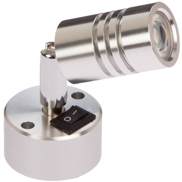 Nautecled, Wall 1, anodiserad aluminium, 1,7 W, 10-30 V, 2700 K