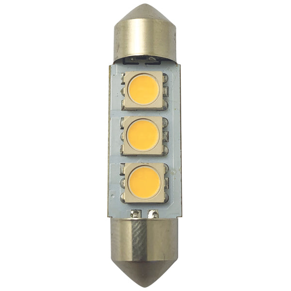 1852, LED Pinol-lampa 37mm, 10-36Vdc, 2 st, 0,6 W, 40 Lumen