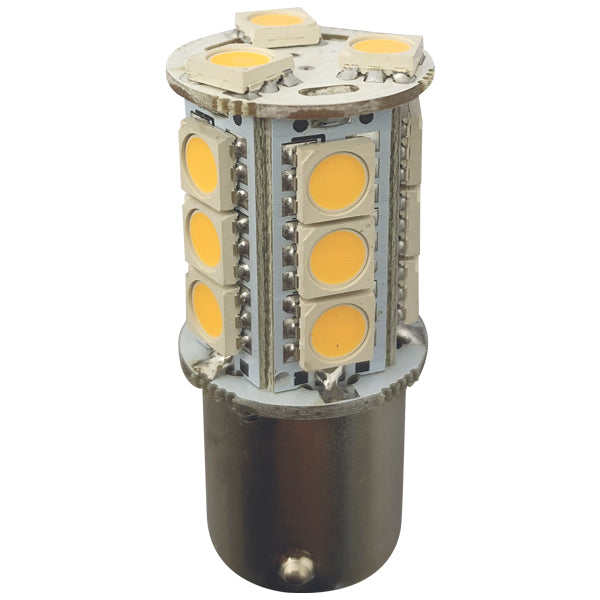 1852, LED-lampa BA15S, Ø23x46,5mm, 10-36Vdc, 2,4W, 250 lumen, 2 st