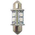 LED pinolpære fra 1852 i rød farve, 31mm, pakket i 2 stk