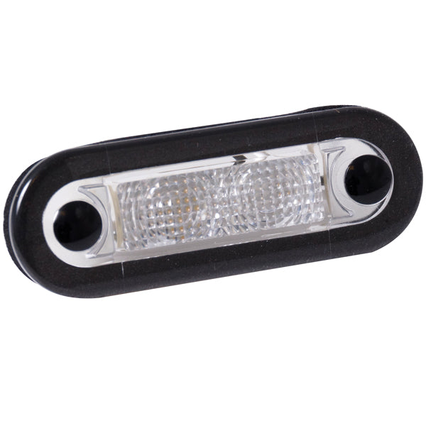 Hella, LED-positionsljus, 10/33 V, IP67, 0,5 W, 79 mm, 22 mm, Klarglas, 2 LED