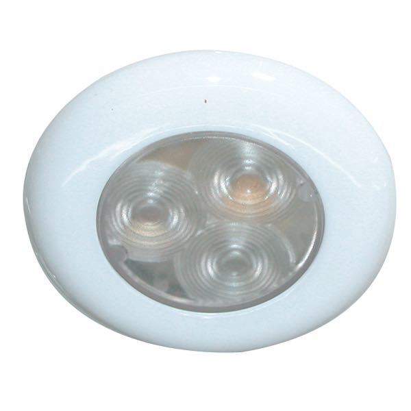 SeaTec, Vattentät infälld LED-lampa, 12V, Ø 50 mm, 18 mm djup