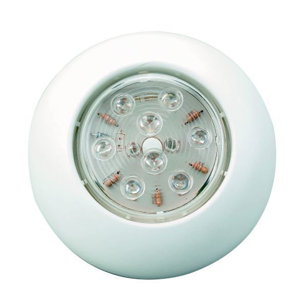 SeaTec, LED-taklampa, utanpåliggande, 16 LED, 12V, Ø 110 mm, Höjd 45 mm