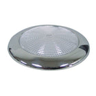 SeaTec LED lampe med hvid og rød belysning, monteret i loftet på en båd.