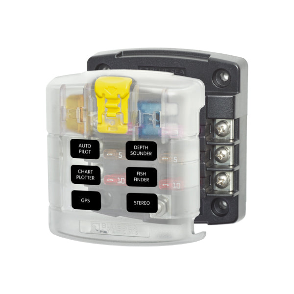 Blue Sea Systems, Säkringshållare 6 ATO/ATC, 30 A, 100 A, 84,2 mm x 92,8 mm