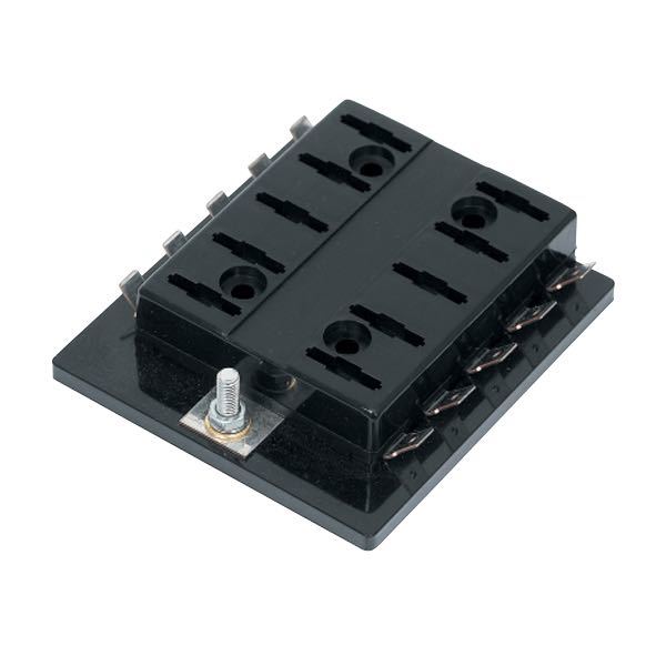 SeaTec, Hållare för 10-bladiga säkringar, Max 25 Amp, Kompakt design