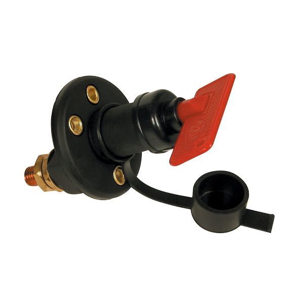 SeaTec, huvudströmbrytare med nyckel, 100 ampere kontinuerlig, 500 ampere toppbelastning, plasthölje med gummitätning