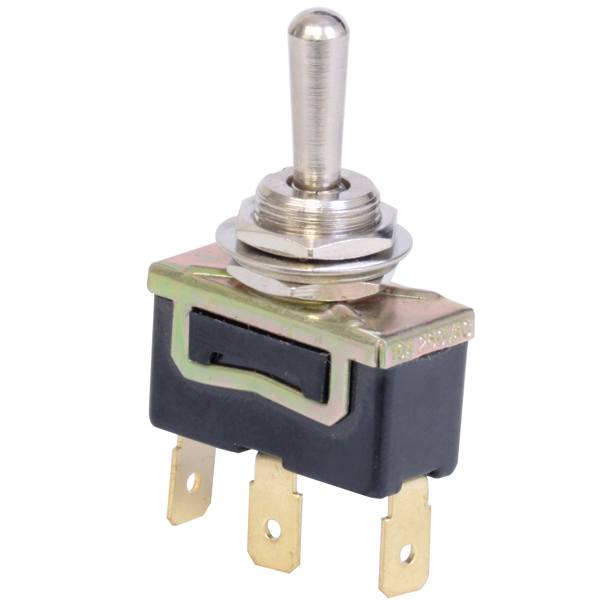 SeaTec, 2-polig vippströmbrytare, på/av/på, svart