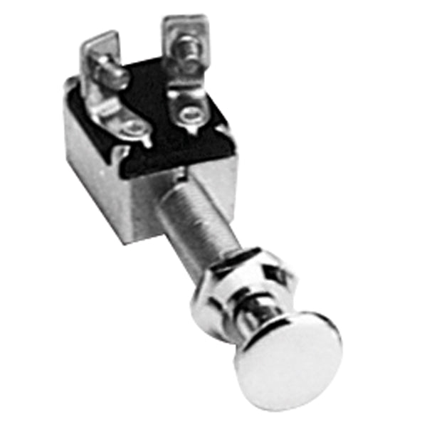 SeaTec, drag-/tryckströmbrytare, 20 Amp, 12 V, Ø: 10 mm, förkromad