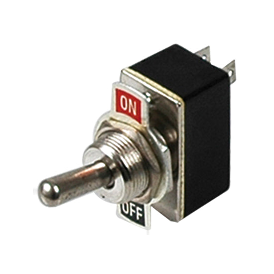 SeaTec, Metallvippströmbrytare, På/Av, Silver, 250V, 10A