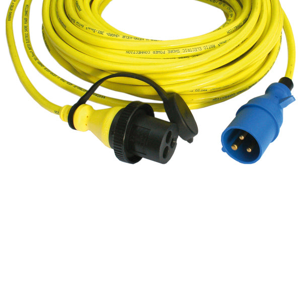 Ratio, Landströmskabel EU 3x2,5 mm², 25m, 16 A, 230 V, Gul, CEE-kontakt