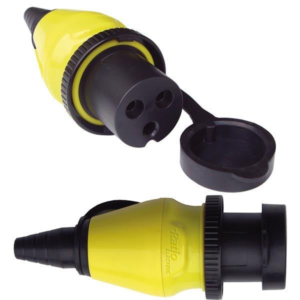 Förhållande, honkontakt 16 A, 250 V, IEC 60309, marin anslutning