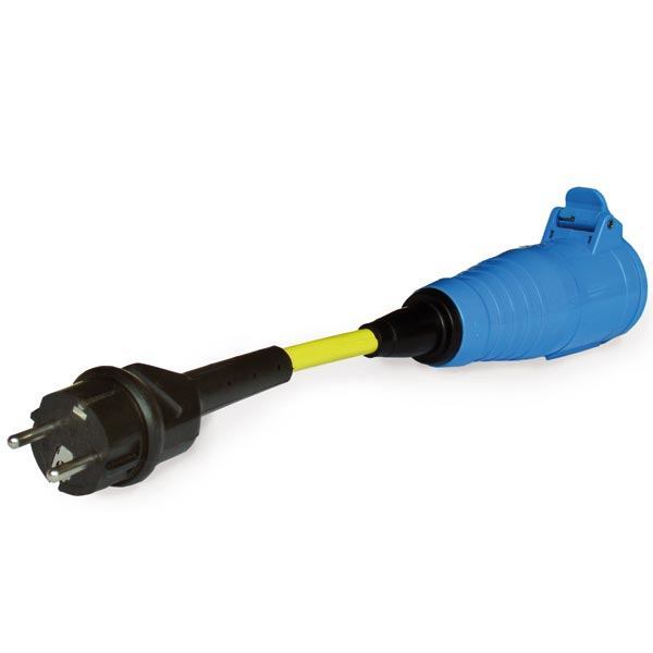 Ratio, Adapterkontakt Schuko hona / CEE hona, 230 V, Vattentät, PUR-kabel