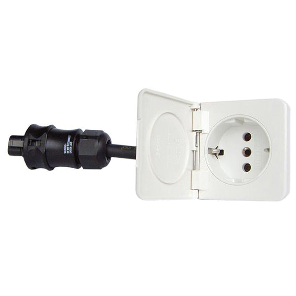 SeaTec, Ratio infälld Schuko för landström med lock 16 A IP44