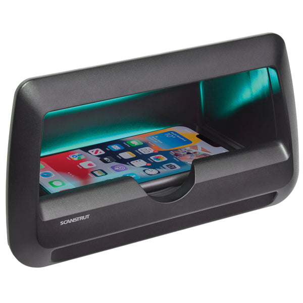 Scanstrut Cove LED – trådlös 15 W laddare, vattentät 12/24 V – telefonlucka