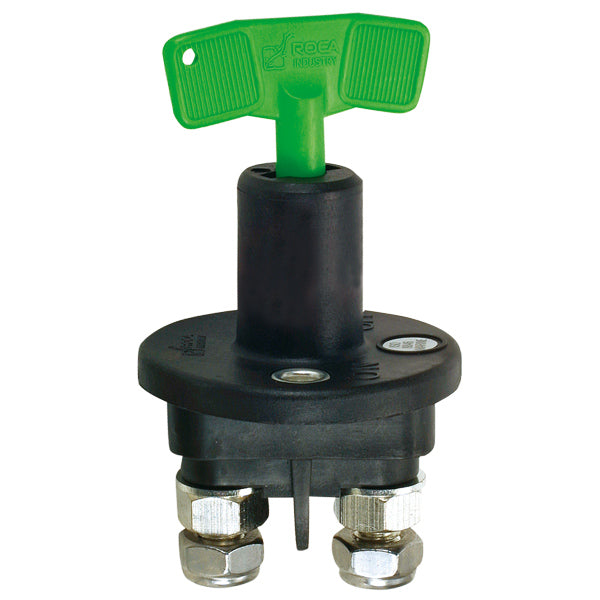 Roca, gastät huvudströmbrytare med löstagbar nyckel, 24V / 250A, ISO 8846