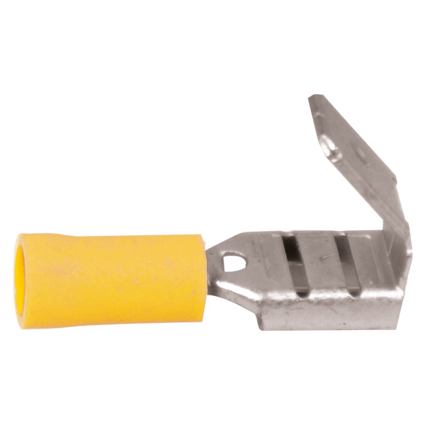 SeaTec, Flat Plug Distributor, gul, 6,4 x 0,8 mm, 4,0 - 6,0 mm², 100 st.