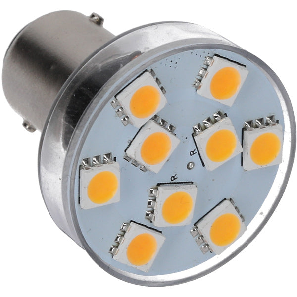 Nautecled, Bajonett LED-lampa BA15D, dimbar, 10-35V, 2700K, 60/120/180 lumen