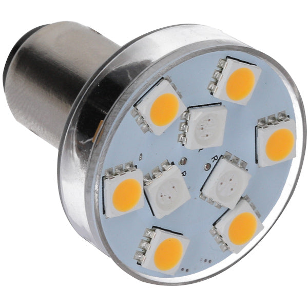 Nautecled, Bajonett LED-lampa BA15S, 10-35V, 2700K, Dimbar, 60-180 lumen